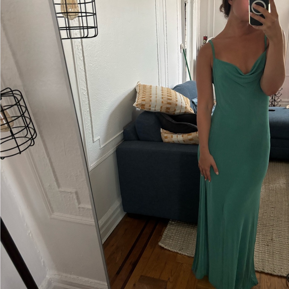 Free people Elegant Teal Maxi Dress